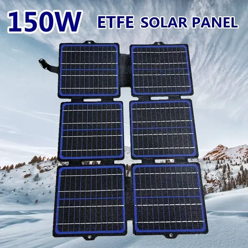 防水折りたたみ式ソーラーパネル,150W,ソーラーチャージャ - Solar Emergency Charger のレビューと価格