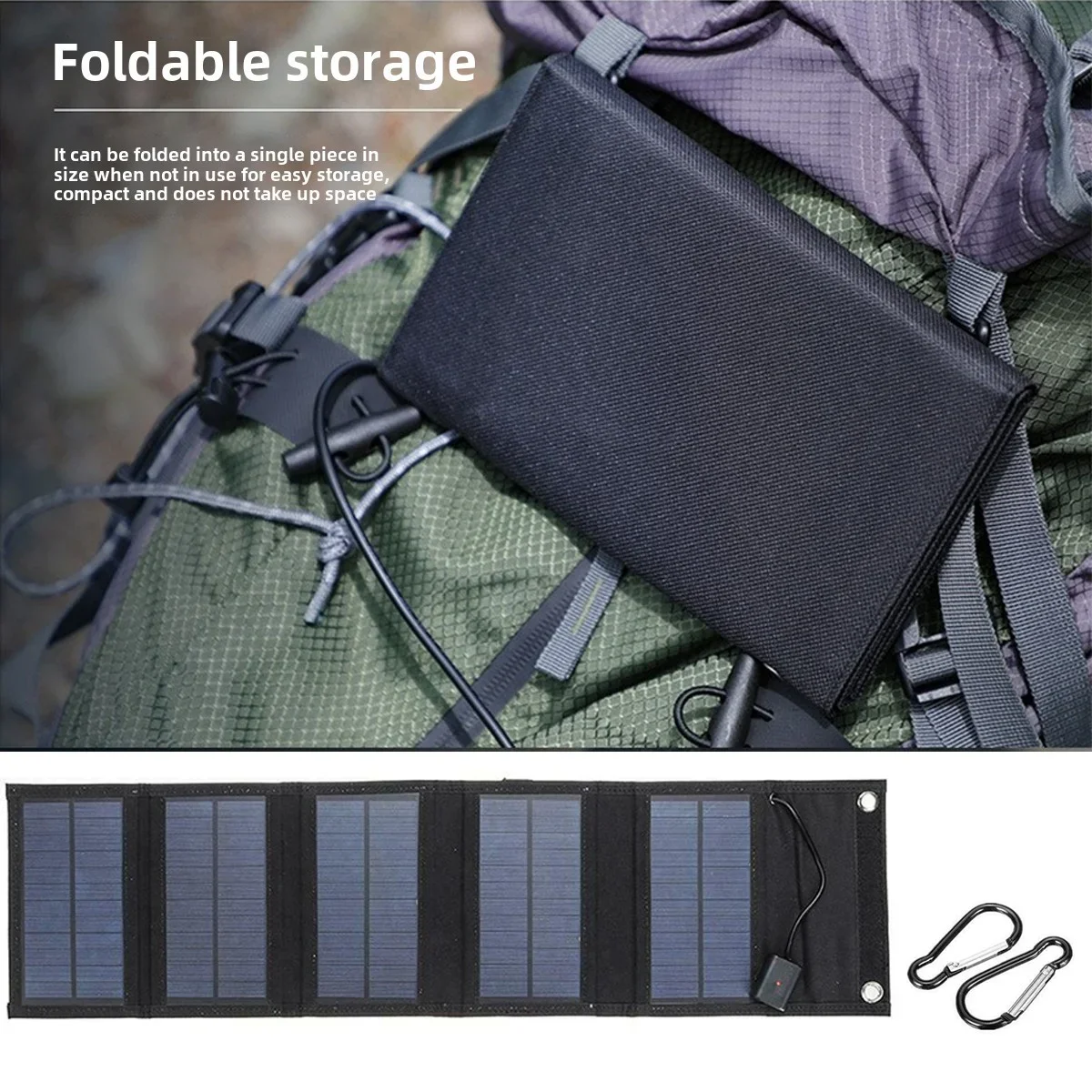 折りたたみ式ソーラーパネル充電器 25W ポータブル デュア - Solar Emergency Charger のレビューと価格