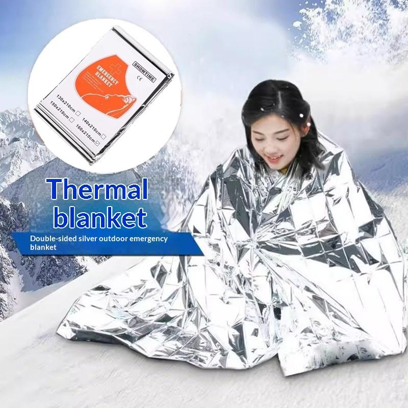 緊急用断熱ブランケット5枚セット。反射素材を使用し、車載用緊 - Survival Blanket Reflective のレビューと価格