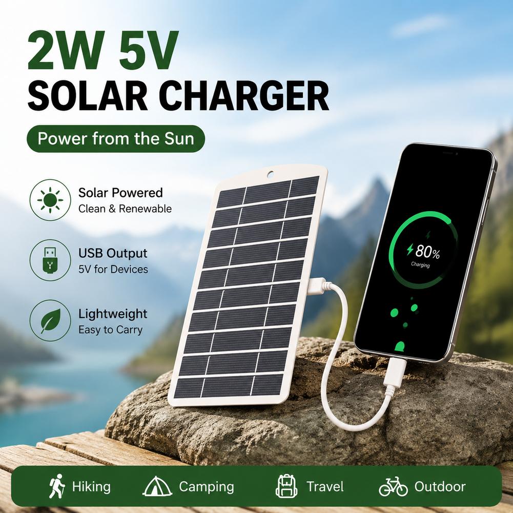 携帯用USBソーラーパネル充電器。安全で安定した充電が可能。 - Solar Emergency Charger のレビューと価格